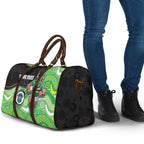 Custom Raiders Travel Bag Viking Mascot With Aboriginal Indigenous