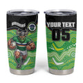 Custom Raiders Tumbler Cup Viking Mascot With Aboriginal Indigenous