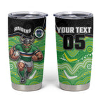 Custom Raiders Tumbler Cup Viking Mascot With Aboriginal Indigenous