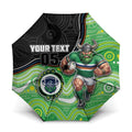 Custom Raiders Umbrella Viking Mascot With Aboriginal Indigenous