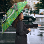 Custom Raiders Umbrella Viking Mascot With Aboriginal Indigenous