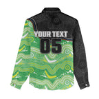 Custom Raiders Women Casual Shirt Viking Mascot With Aboriginal Indigenous
