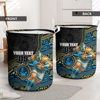Custom Titans Laundry Basket Knight Mascot With Aboriginal Indigenous
