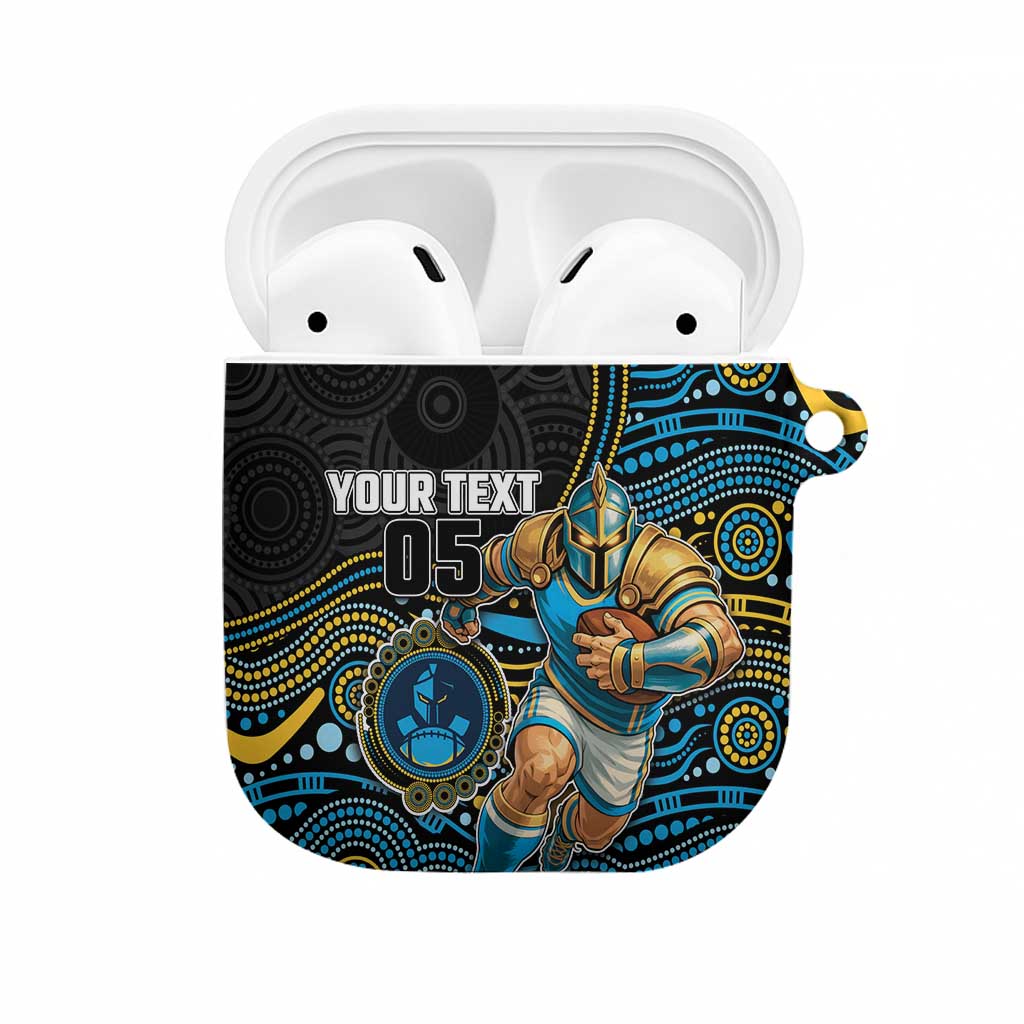 Custom Titans AirPods Case Knight Mascot With Aboriginal Indigenous