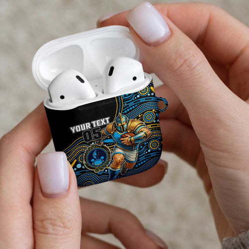 Custom Titans AirPods Case Knight Mascot With Aboriginal Indigenous