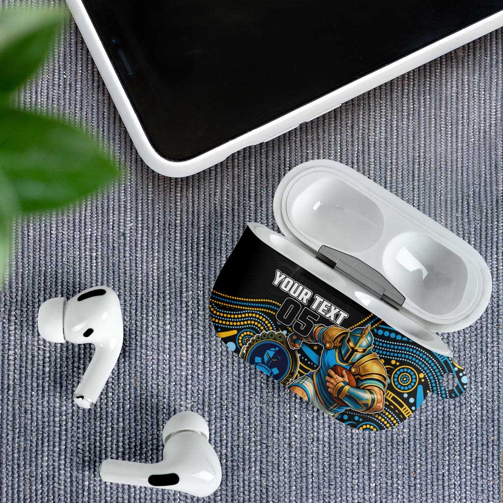 Custom Titans AirPods Case Knight Mascot With Aboriginal Indigenous