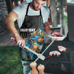 Custom Titans Apron Knight Mascot With Aboriginal Indigenous