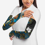 Custom Titans Arm Sleeves Knight Mascot With Aboriginal Indigenous