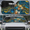 Custom Titans Auto Sun Shade Knight Mascot With Aboriginal Indigenous