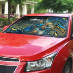 Custom Titans Auto Sun Shade Knight Mascot With Aboriginal Indigenous