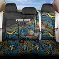 Custom Titans Back Car Seat Cover Knight Mascot With Aboriginal Indigenous