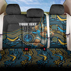 Custom Titans Back Car Seat Cover Knight Mascot With Aboriginal Indigenous