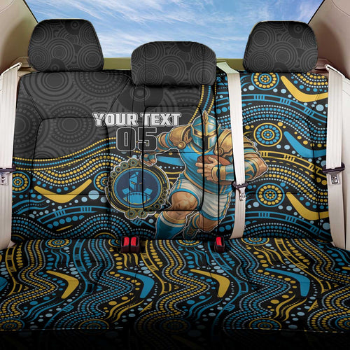 Custom Titans Back Car Seat Cover Knight Mascot With Aboriginal Indigenous