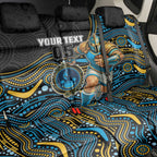 Custom Titans Back Car Seat Cover Knight Mascot With Aboriginal Indigenous