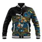 Custom Titans Baseball Jacket Knight Mascot With Aboriginal Indigenous