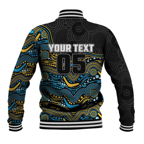 Custom Titans Baseball Jacket Knight Mascot With Aboriginal Indigenous