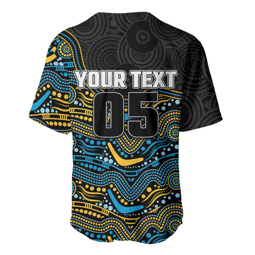 Custom Titans Baseball Jersey Knight Mascot With Aboriginal Indigenous