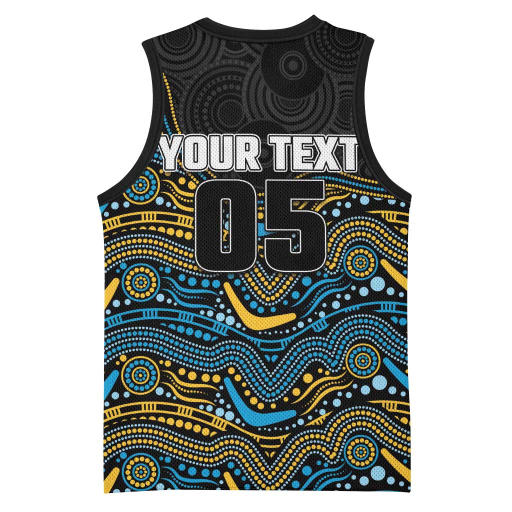 Custom Titans Basketball Jersey Knight Mascot With Aboriginal Indigenous