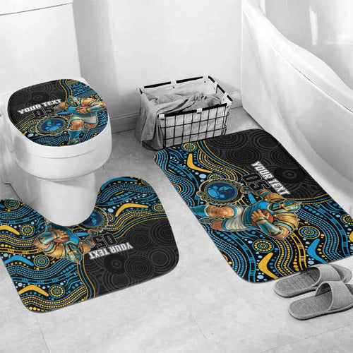 Custom Titans Bathroom Set Knight Mascot With Aboriginal Indigenous