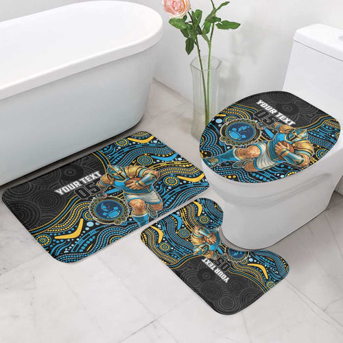Custom Titans Bathroom Set Knight Mascot With Aboriginal Indigenous