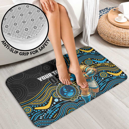 Custom Titans Bathroom Set Knight Mascot With Aboriginal Indigenous
