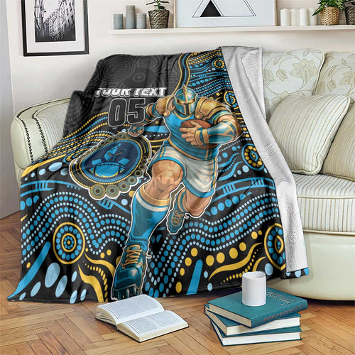 Custom Titans Blanket Knight Mascot With Aboriginal Indigenous
