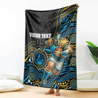 Custom Titans Blanket Knight Mascot With Aboriginal Indigenous