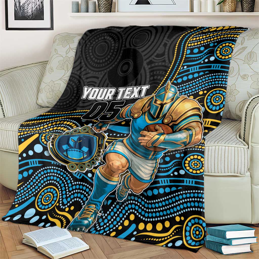 Custom Titans Blanket Knight Mascot With Aboriginal Indigenous