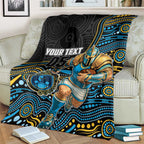 Custom Titans Blanket Knight Mascot With Aboriginal Indigenous