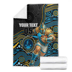 Custom Titans Blanket Knight Mascot With Aboriginal Indigenous