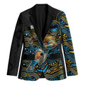 Custom Titans Blazer Knight Mascot With Aboriginal Indigenous