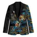 Custom Titans Blazer Knight Mascot With Aboriginal Indigenous