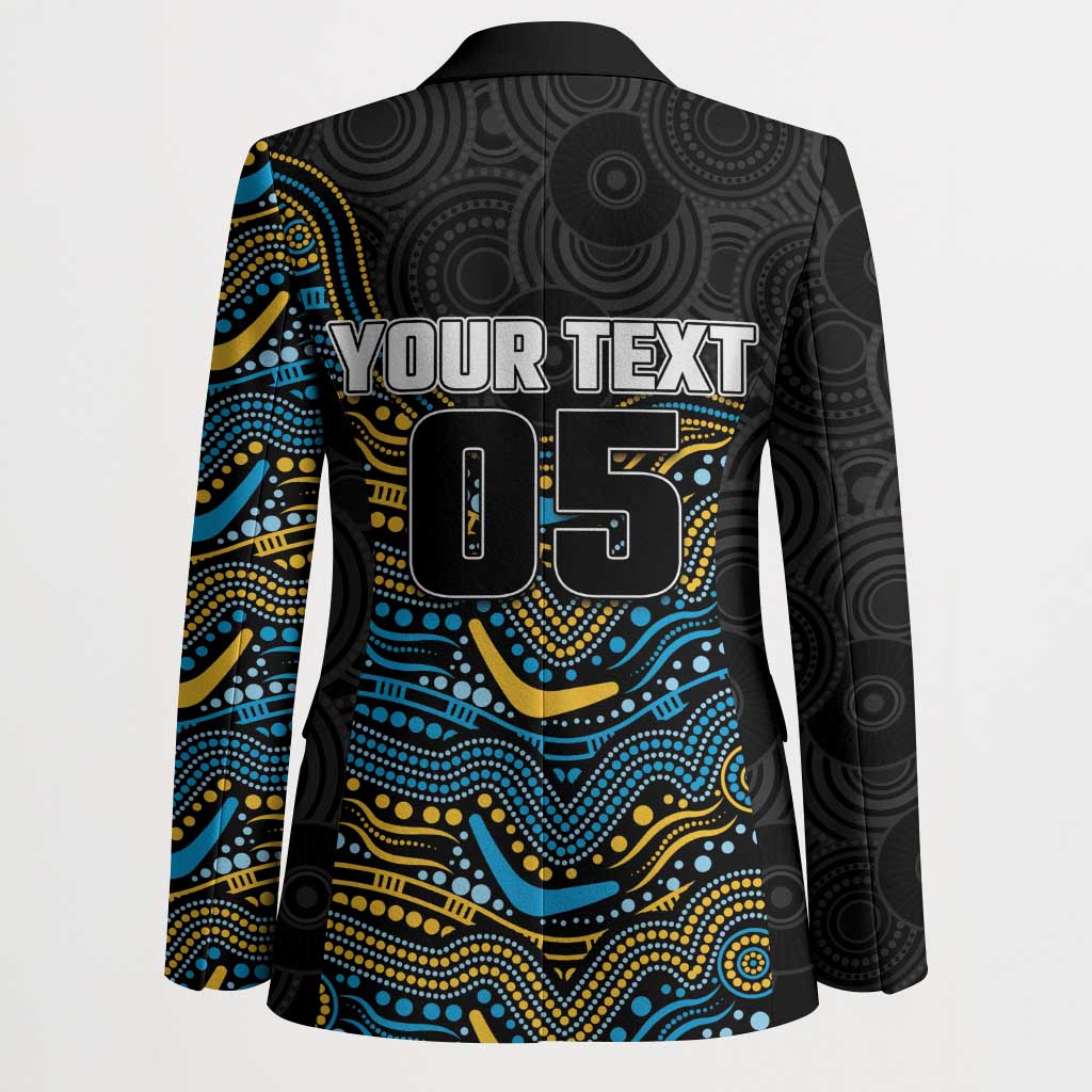 Custom Titans Blazer Knight Mascot With Aboriginal Indigenous