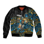 Custom Titans Bomber Jacket Knight Mascot With Aboriginal Indigenous