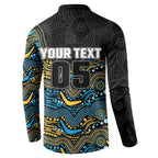 Custom Titans Button Sweatshirt Knight Mascot With Aboriginal Indigenous