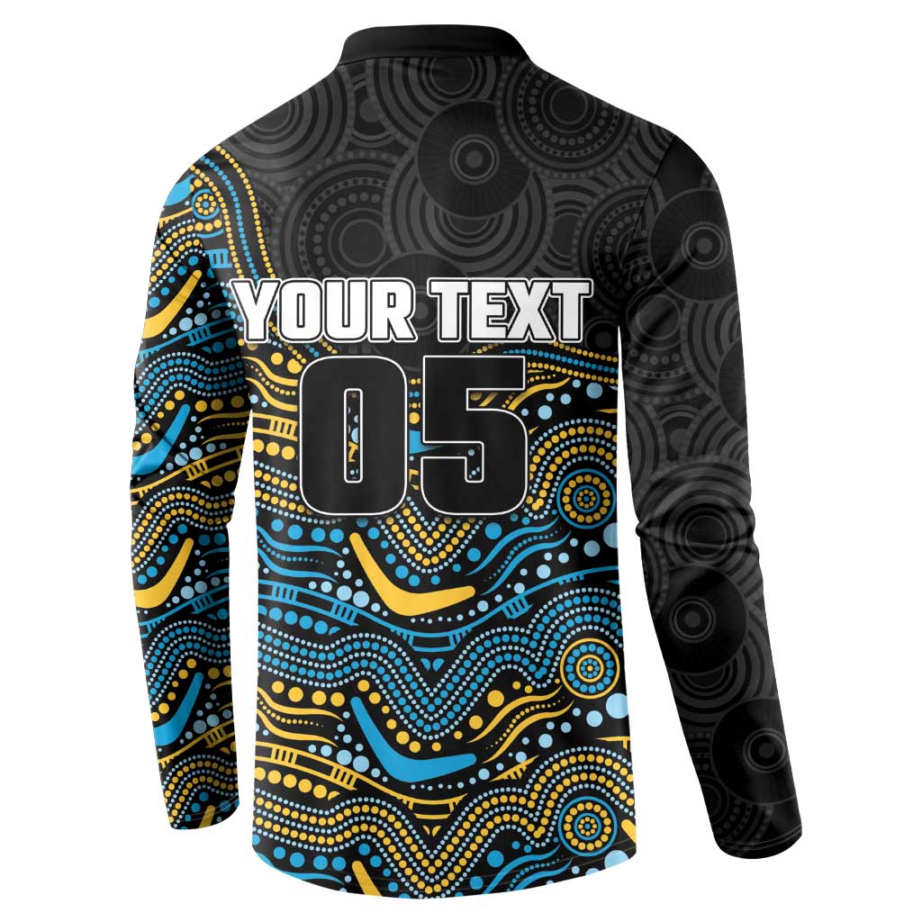 Custom Titans Button Sweatshirt Knight Mascot With Aboriginal Indigenous