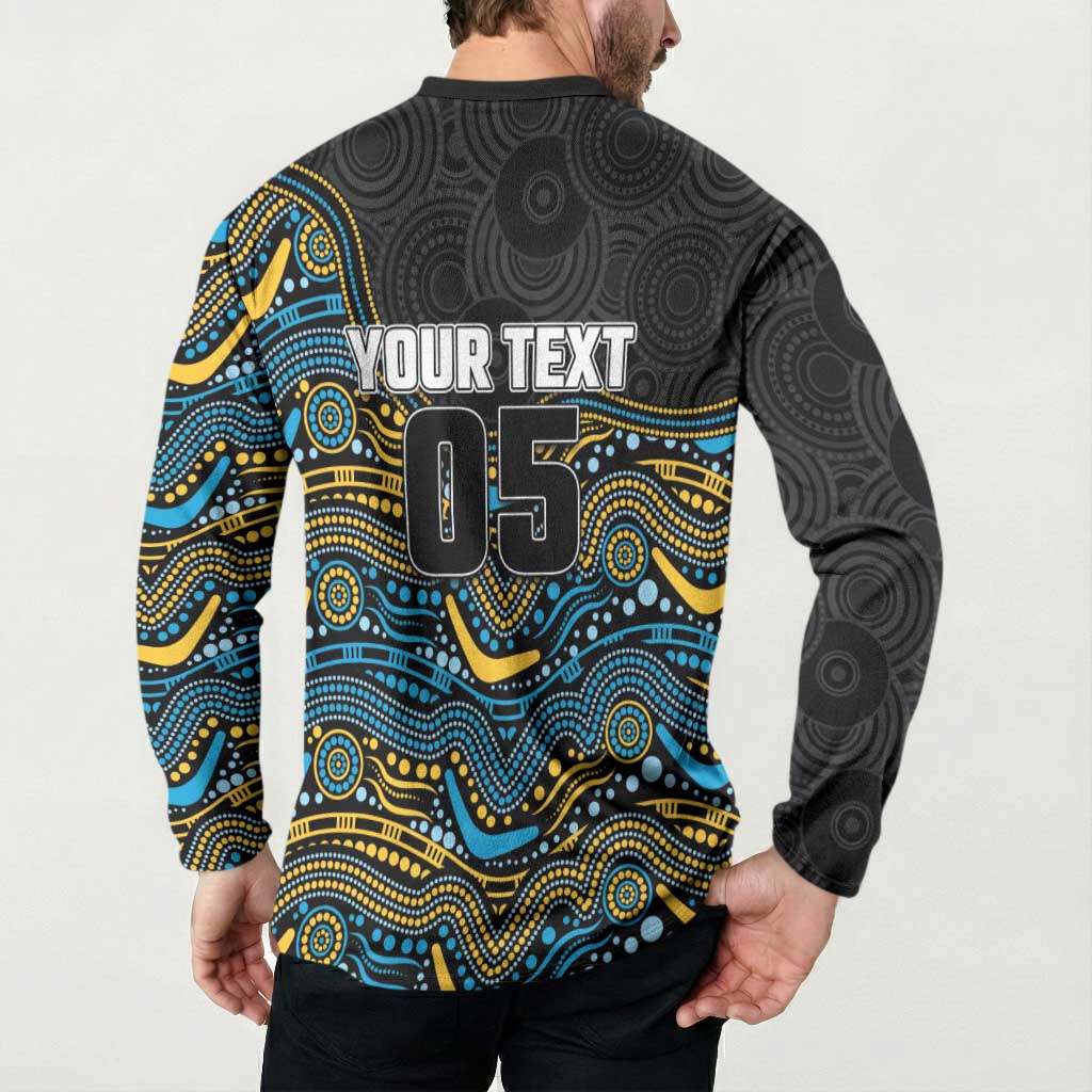 Custom Titans Button Sweatshirt Knight Mascot With Aboriginal Indigenous