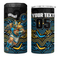 Custom Titans 4 in 1 Can Cooler Tumbler Knight Mascot With Aboriginal Indigenous
