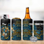 Custom Titans 4 in 1 Can Cooler Tumbler Knight Mascot With Aboriginal Indigenous