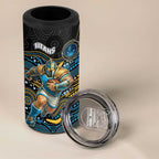 Custom Titans 4 in 1 Can Cooler Tumbler Knight Mascot With Aboriginal Indigenous