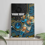 Custom Titans Canvas Wall Art Knight Mascot With Aboriginal Indigenous
