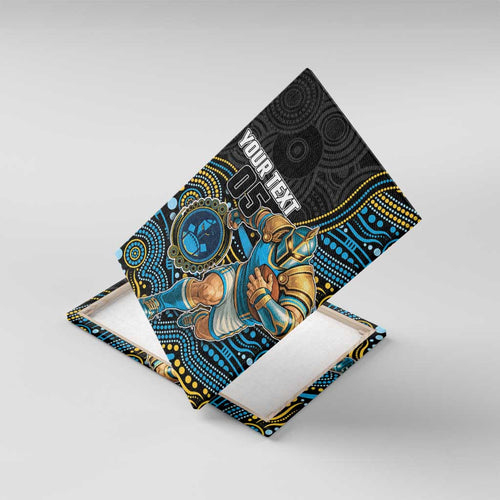 Custom Titans Canvas Wall Art Knight Mascot With Aboriginal Indigenous