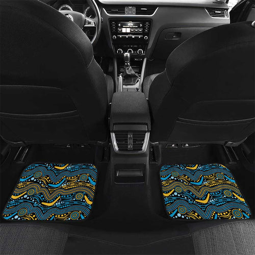 Custom Titans Car Mats Knight Mascot With Aboriginal Indigenous