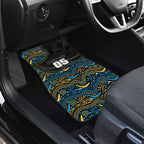 Custom Titans Car Mats Knight Mascot With Aboriginal Indigenous