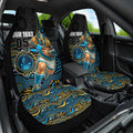 Custom Titans Car Seat Cover Knight Mascot With Aboriginal Indigenous