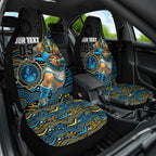 Custom Titans Car Seat Cover Knight Mascot With Aboriginal Indigenous