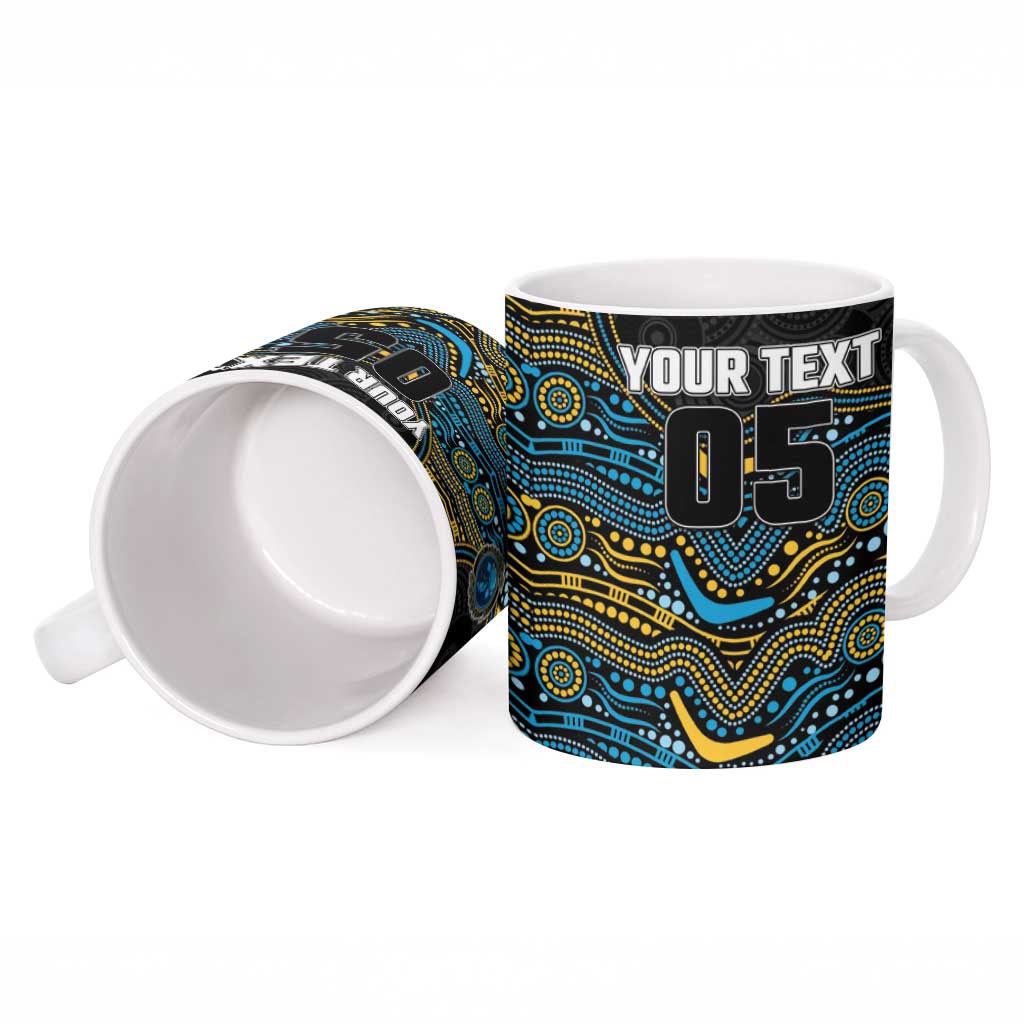 Custom Titans Ceramic Mug Knight Mascot With Aboriginal Indigenous
