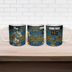 Custom Titans Ceramic Mug Knight Mascot With Aboriginal Indigenous