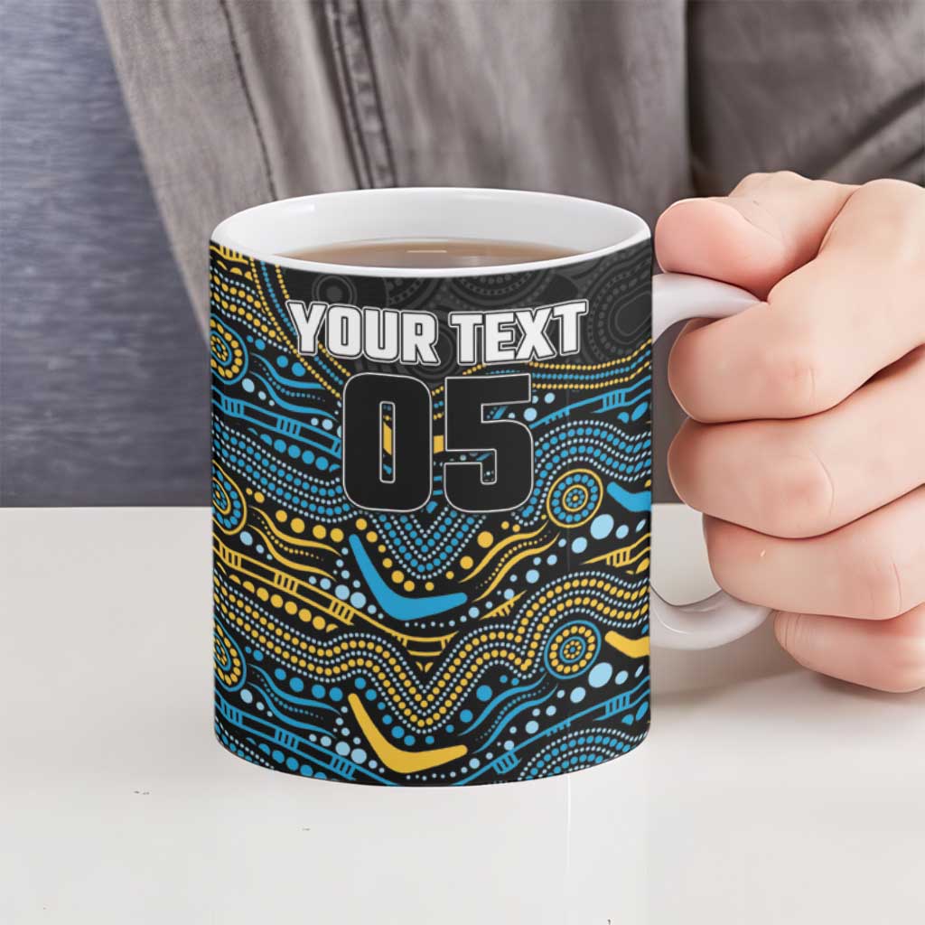 Custom Titans Ceramic Mug Knight Mascot With Aboriginal Indigenous