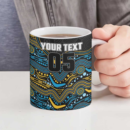 Custom Titans Ceramic Mug Knight Mascot With Aboriginal Indigenous